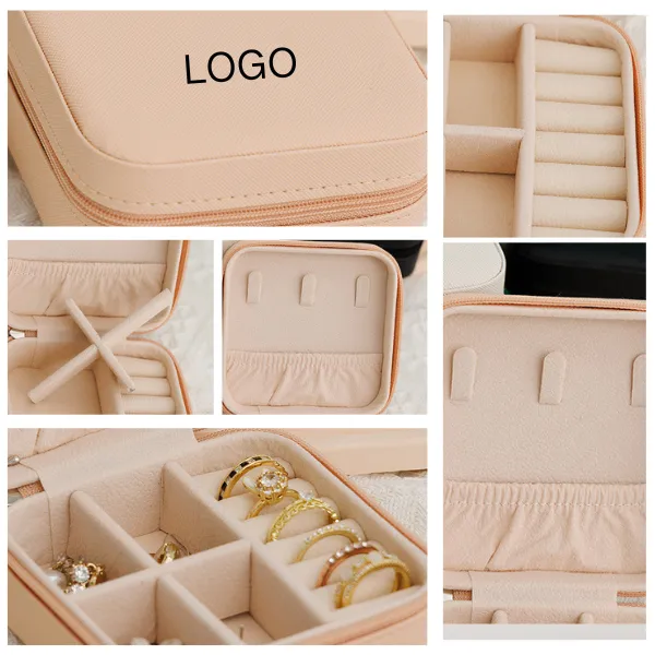 Zippered Minimalist Portable Jewelry Case 3