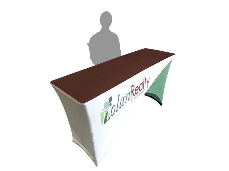 4' Printed Cross Stretch Tablecloth