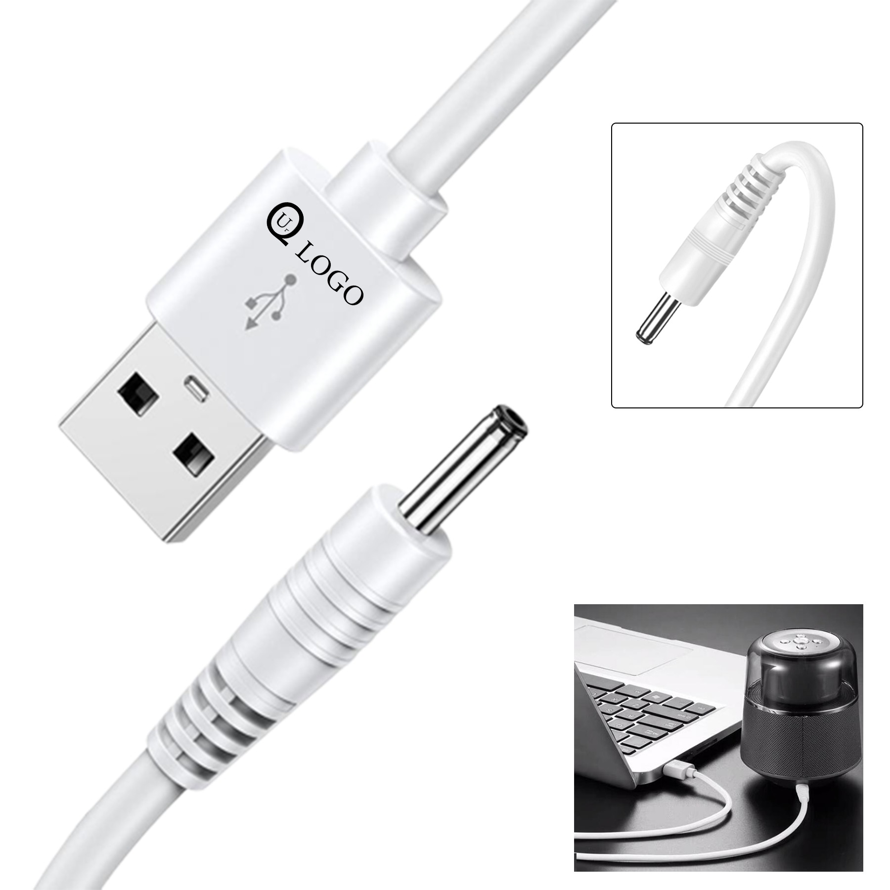 39 Inch Length 3.5Mm Diameter Audio Charging Cable