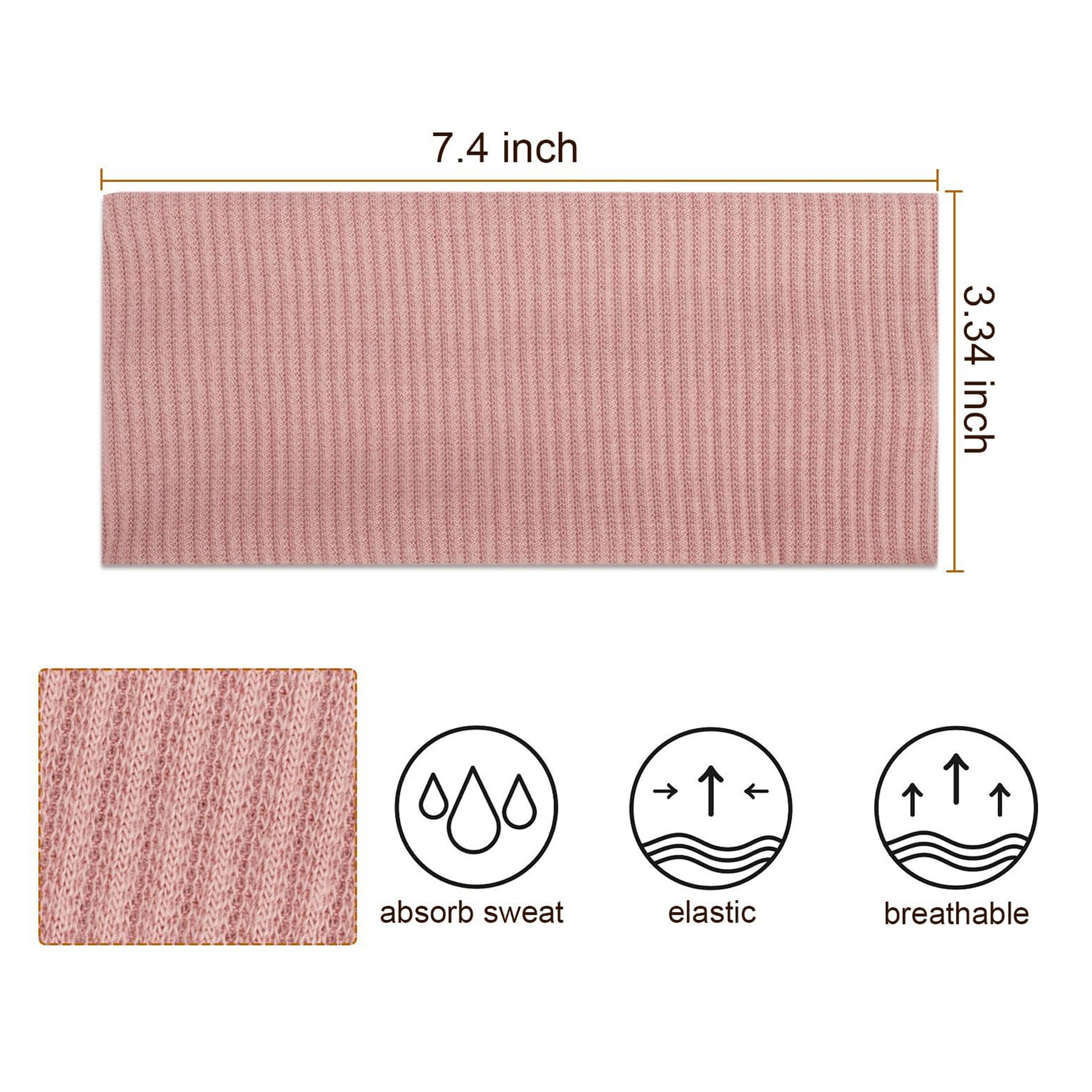 Solid Color knitted Elastic Hair Bands 9