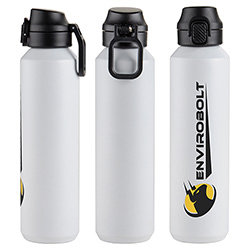 Nexus 27 oz Recycled Aluminum Bottle with Flip-Top Lid and Carabiner 76