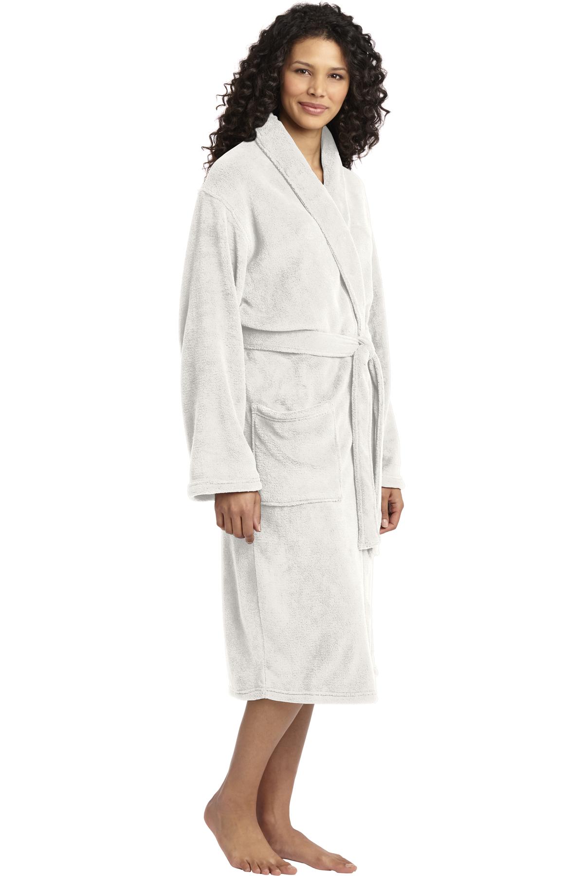 Port Authority Plush Microfleece Shawl Collar Robe. R102 17
