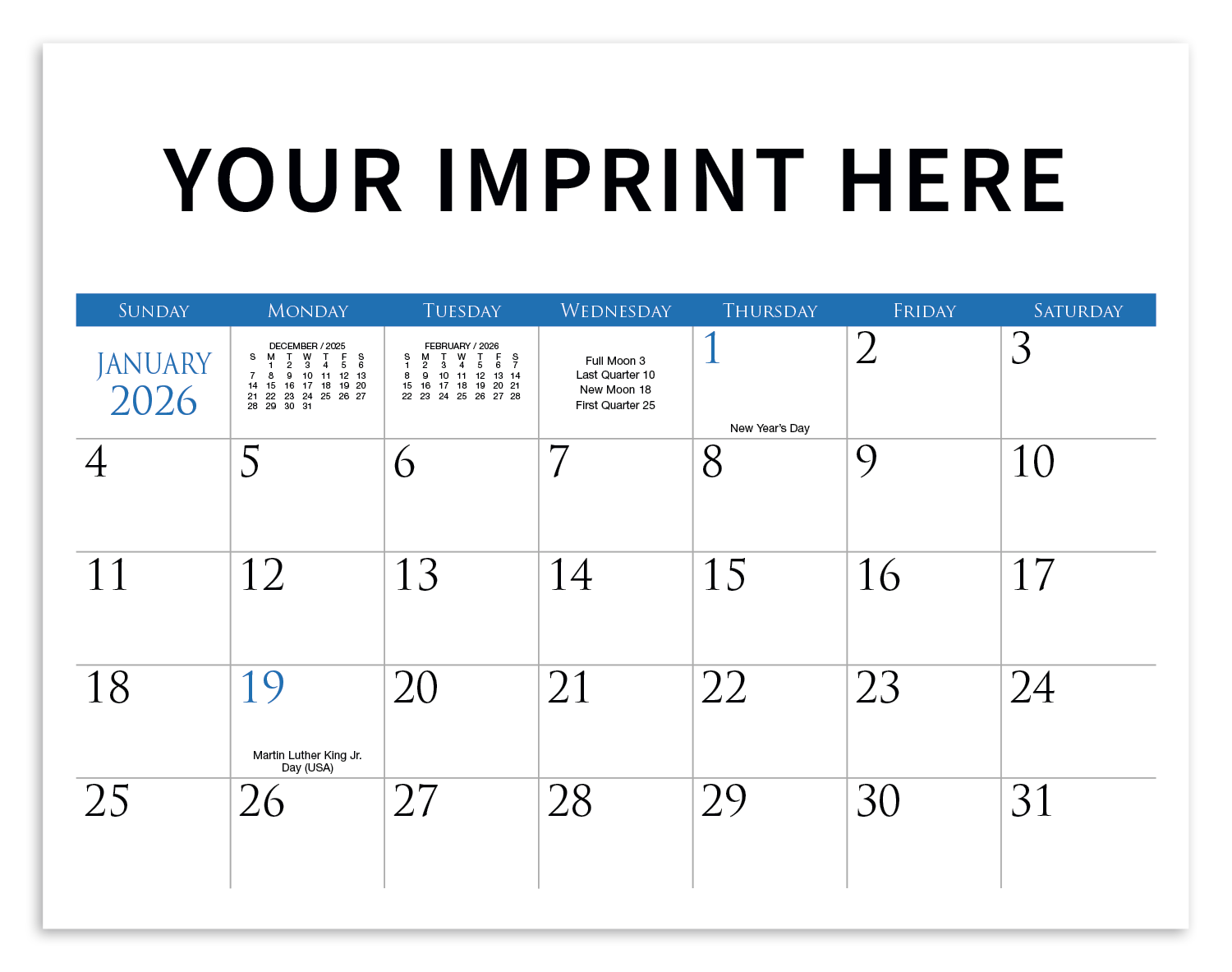 Triumph® Calendars Small Quantity Custom - Stapled Calendar 35