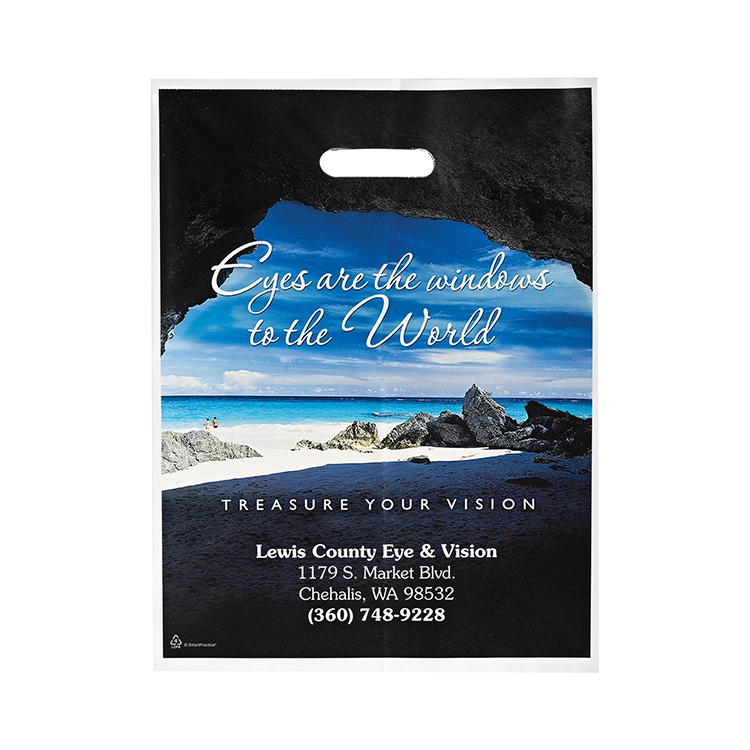 Non Reinforced Full Color Die Cut Bag 1