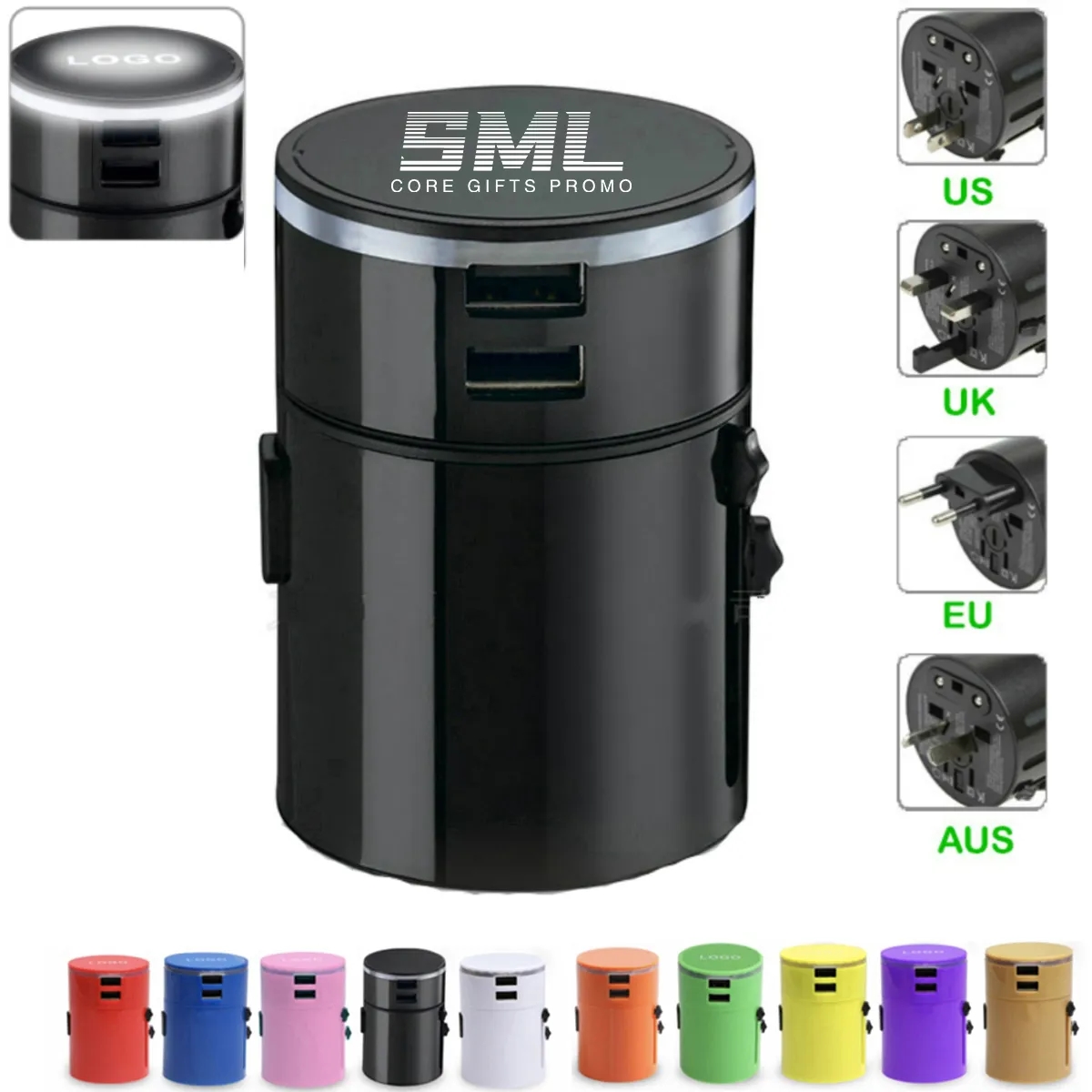 Worldwide All in One Universal Travel Wall Plug Adaptor 2