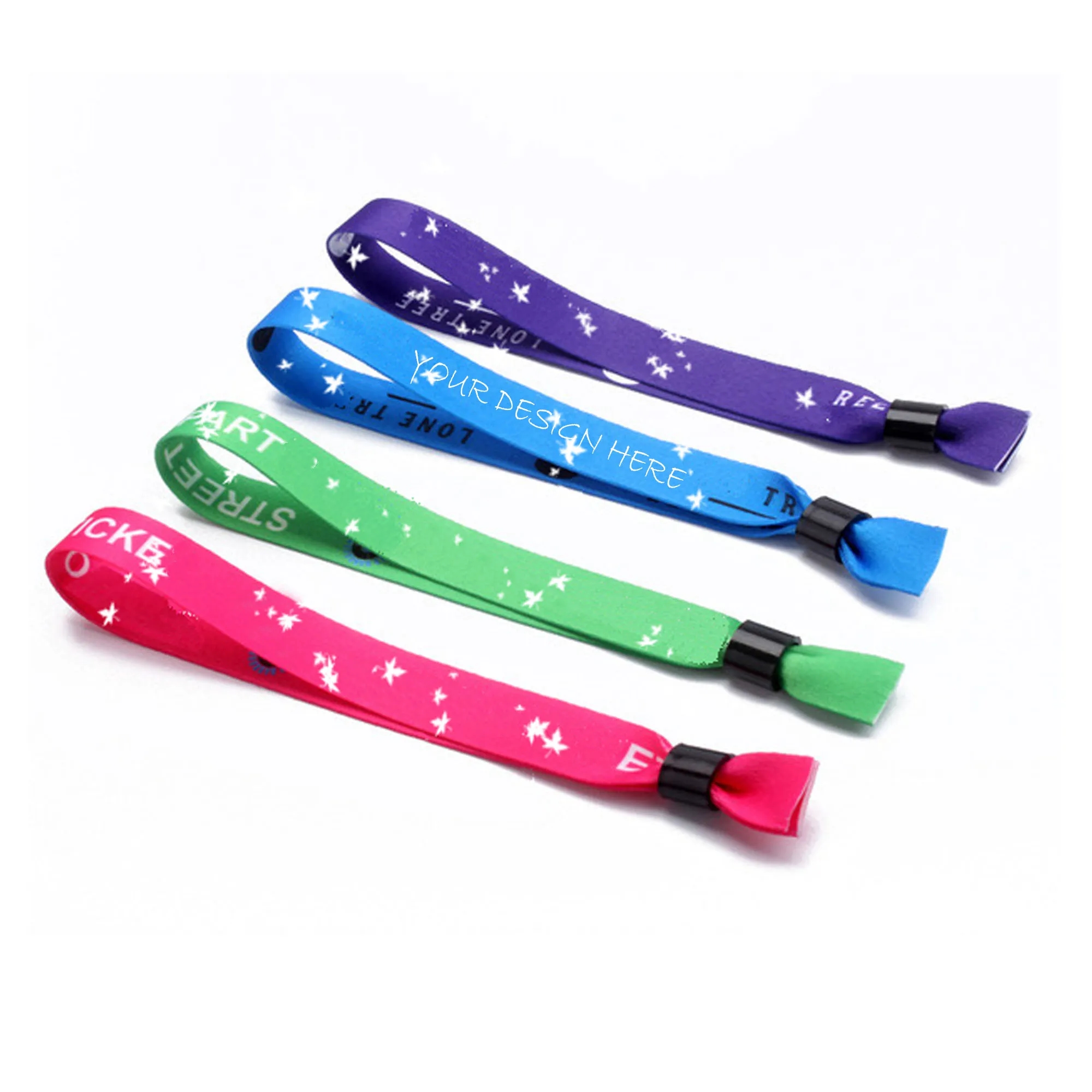 Sublimated Satin Wristband  MOQ 200pcs