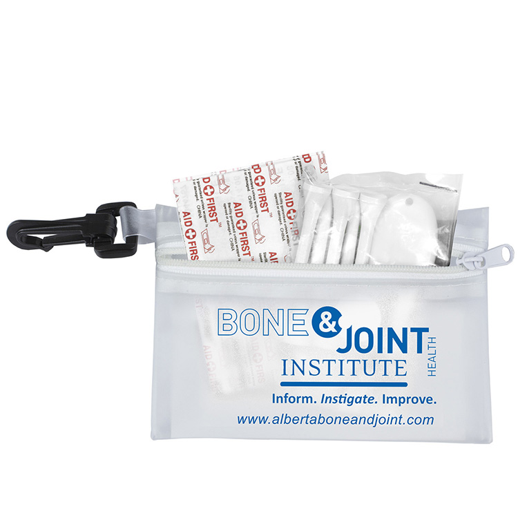 "FAIRWAY 12" 12 Piece Healthy Living Sun Kit Components inserted into Translucent Zipper Pack with C 13