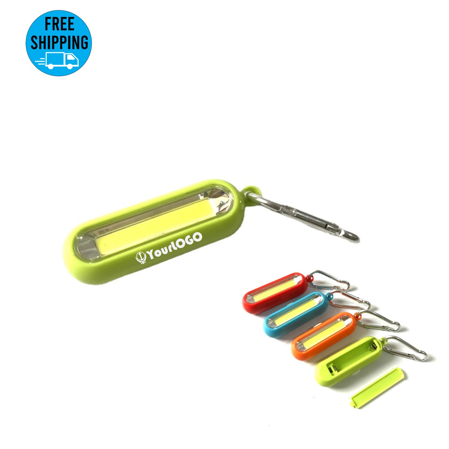 Portable COB Work Light with carabiners 7