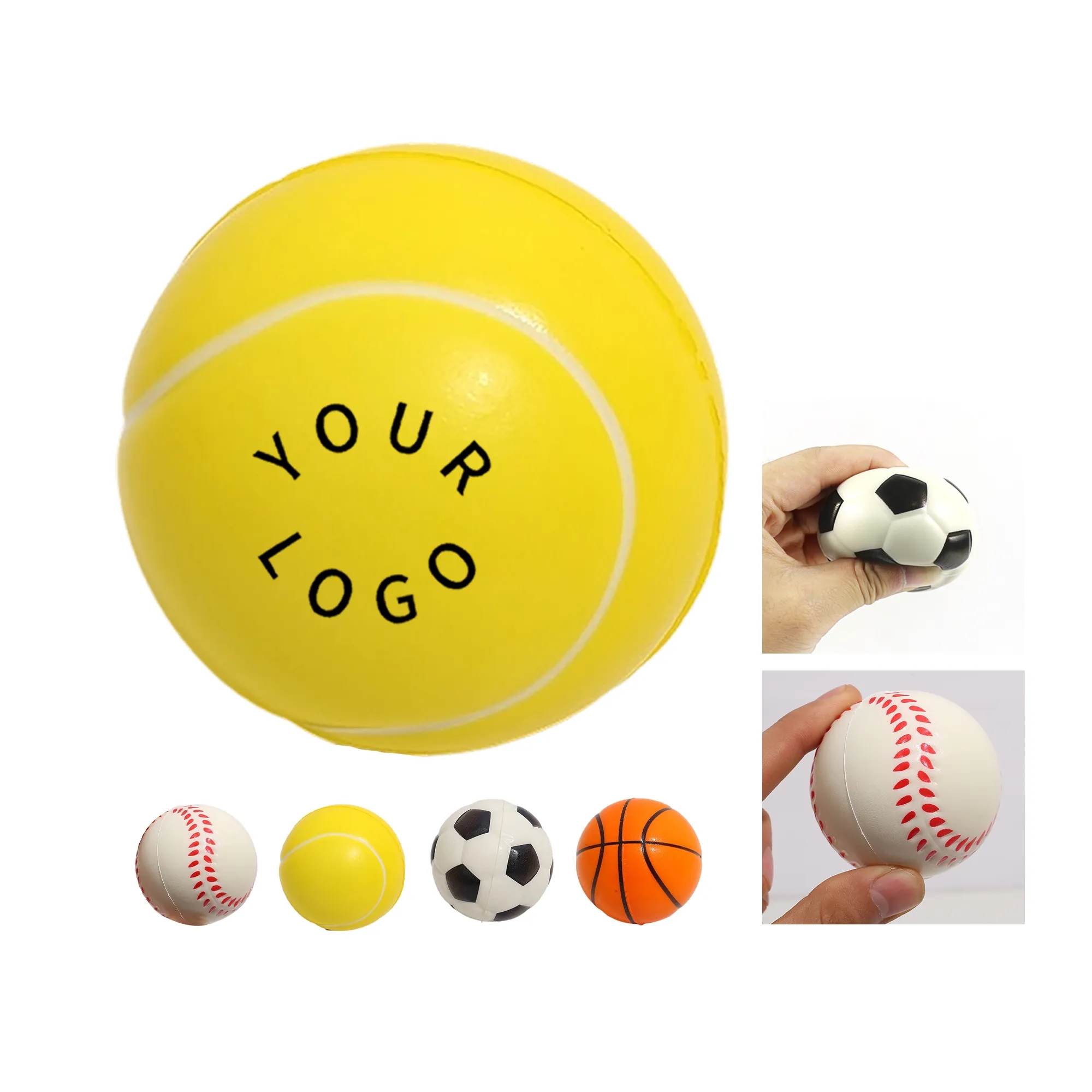 PU Foam Solid Sponge Stress Ball for Fun and Relief 1