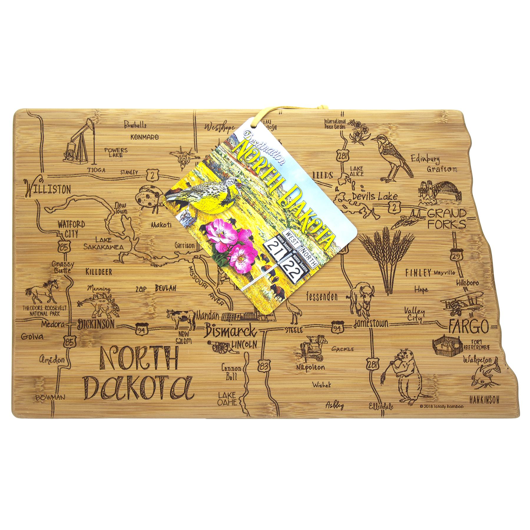 Destination North Dakota Cutting & Serving Board 5