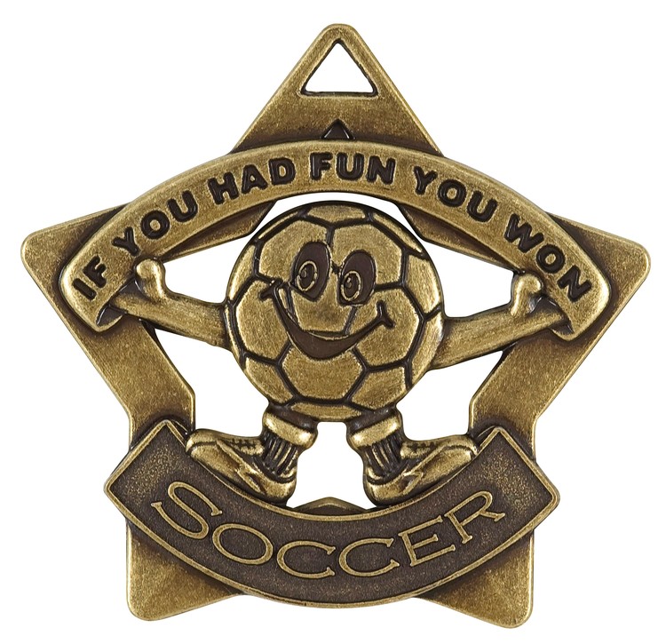 Soccer Star Medal, 2 1/4" Star 2