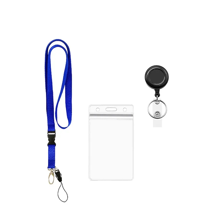 Colorful Lanyard Pvc Card Holder and Retractable Buckle 5