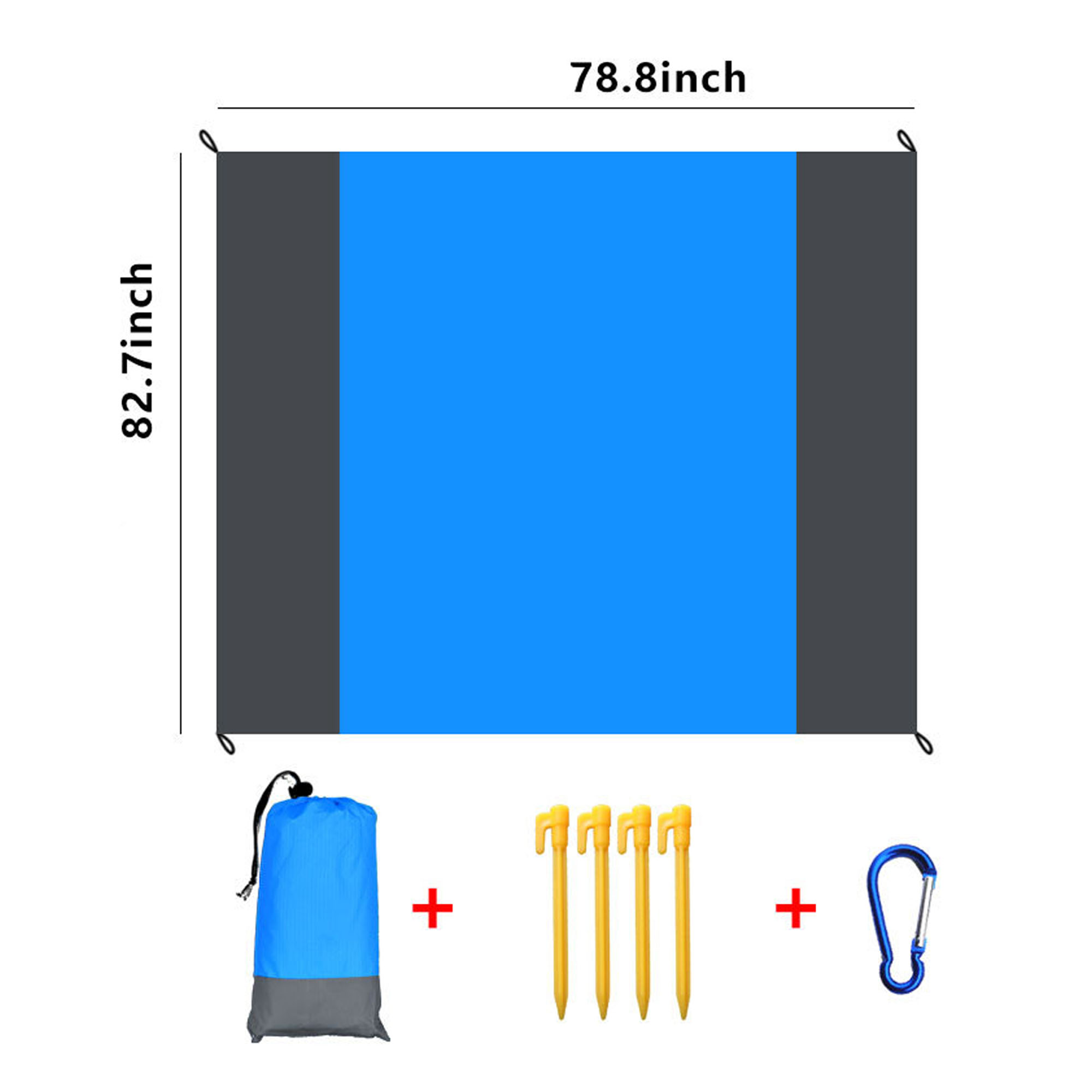 Waterproof Sandproof Folding Beach Blanket 2
