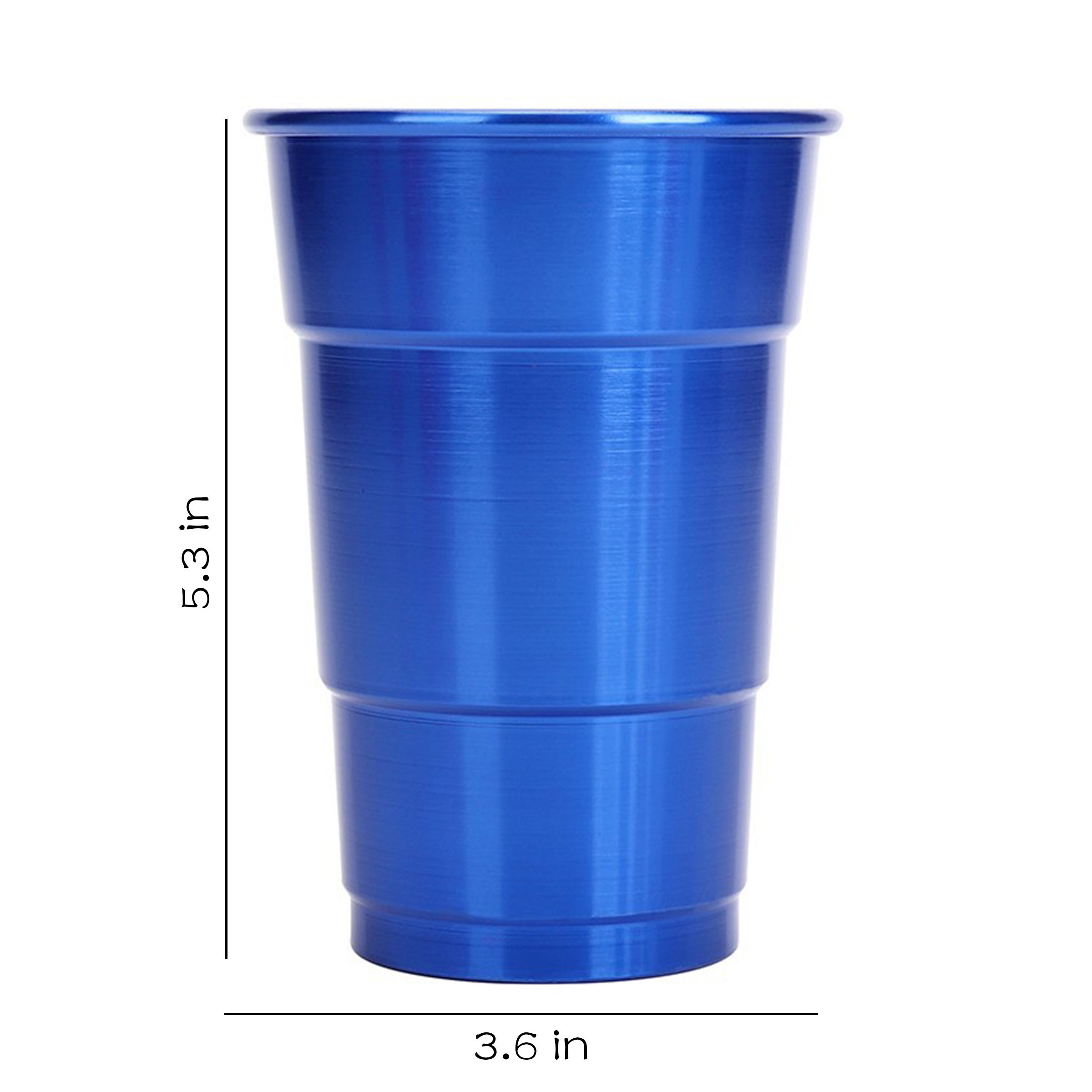 Aluminum 16 Ounce Reusable Sports Party Cup 5
