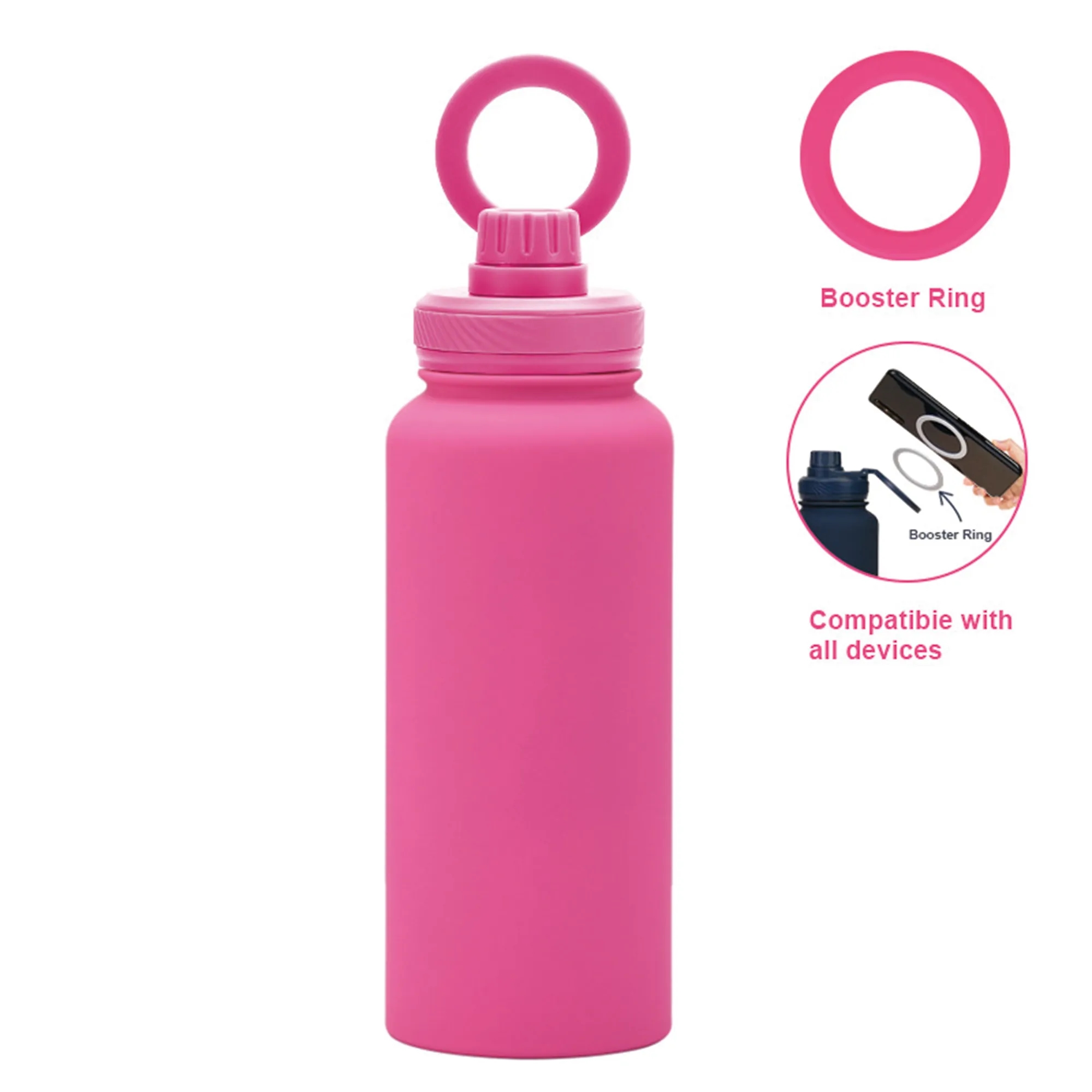 Stainless Steel Magnetic Phone Mount Water Bottle 15