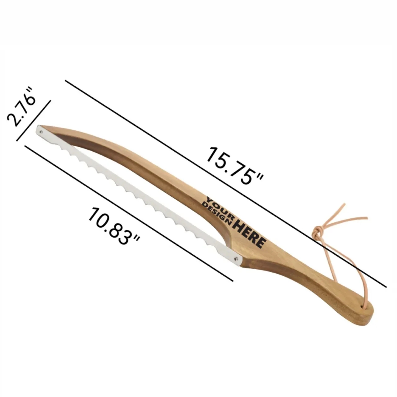 Wooden Handle Stainless Steel Bread Knife 3