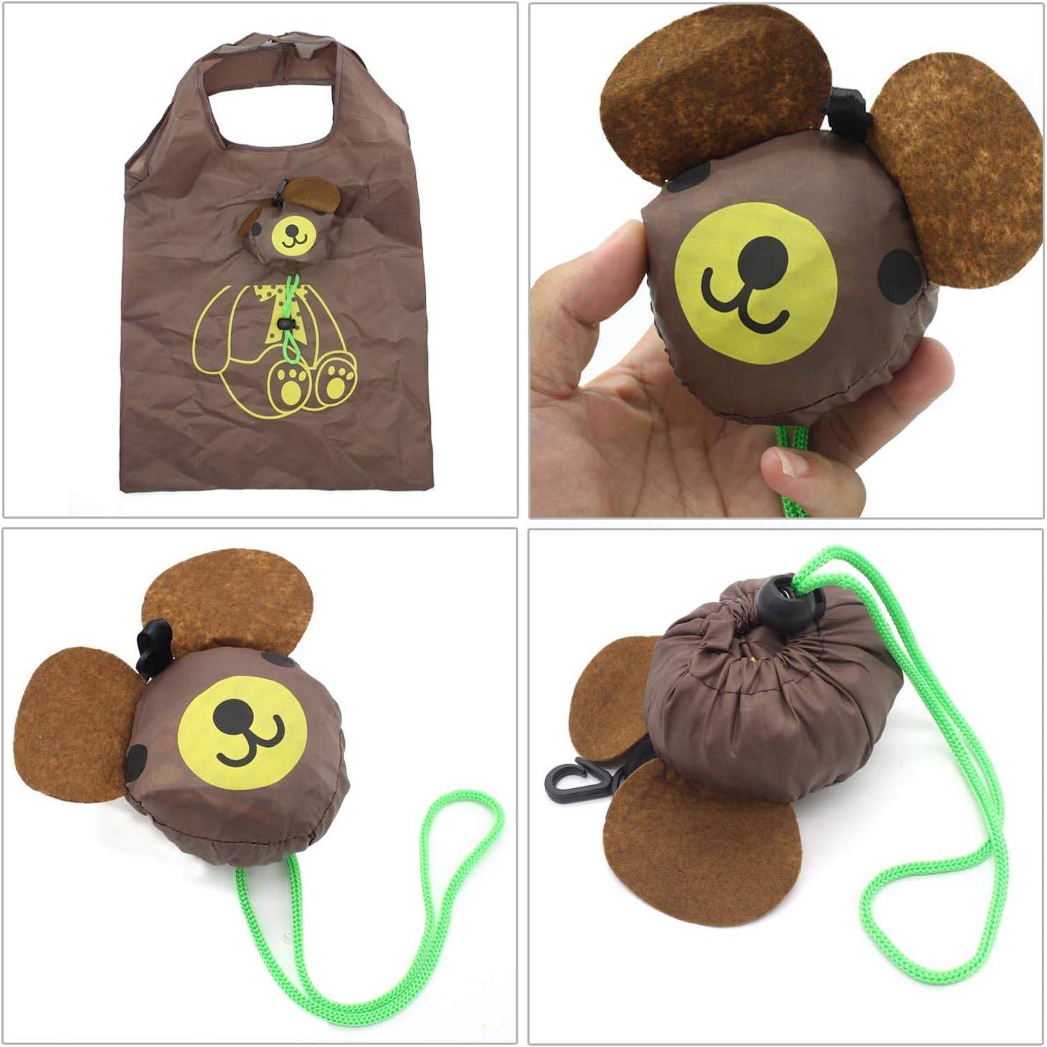 Foldable Animal Polyester Shopping Bag Grocery Pouch 2