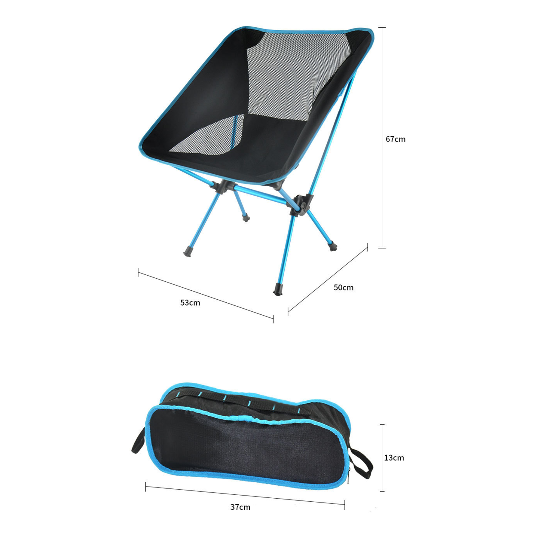 Camping Folding Chair Portable Stool Outdoor 3