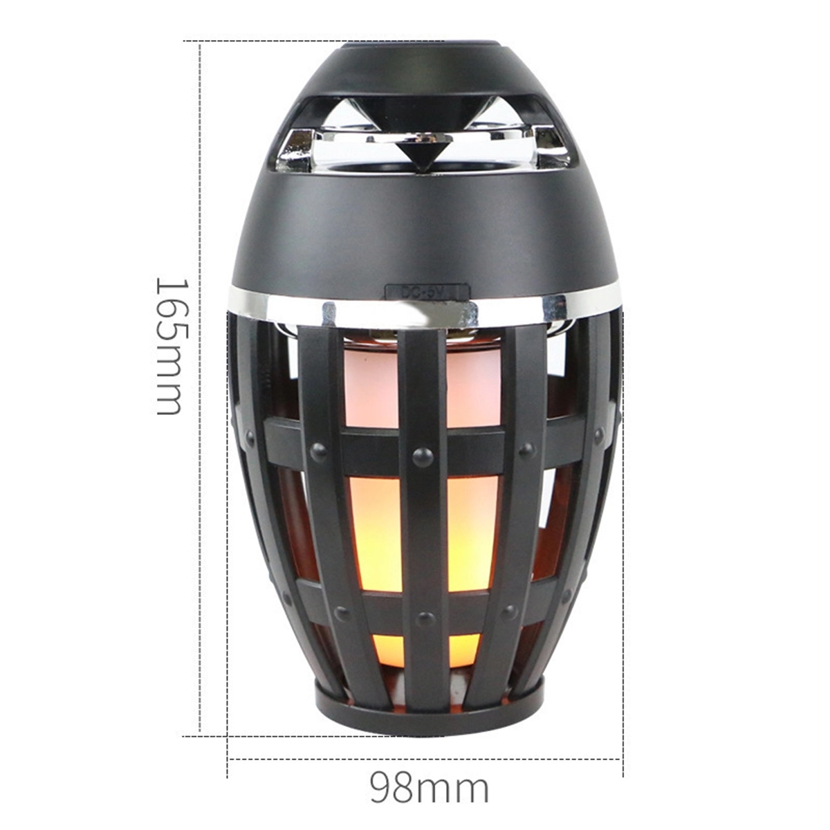LED Blue tooth Speaker with Flame Effect Light 4
