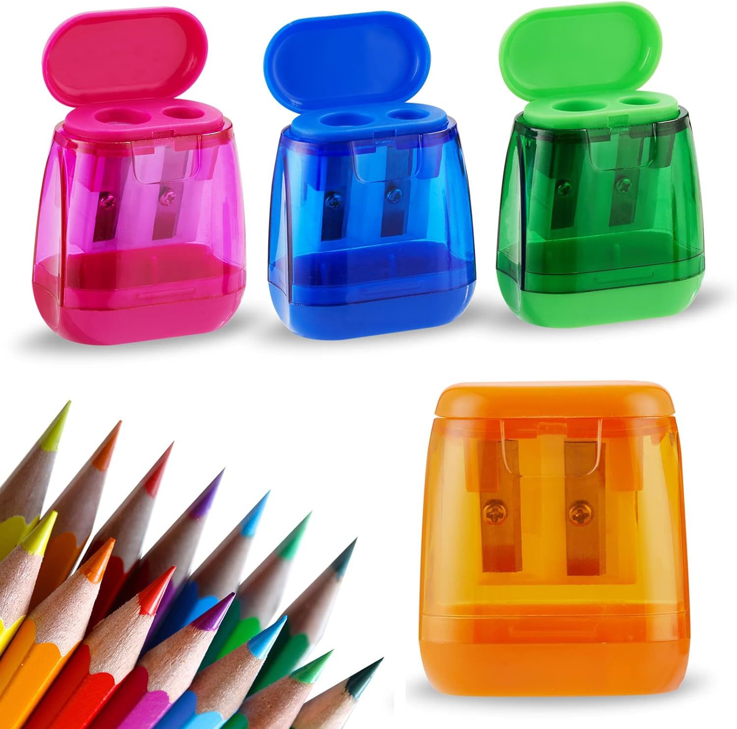 Handheld Pencil Sharpener with Lid 3