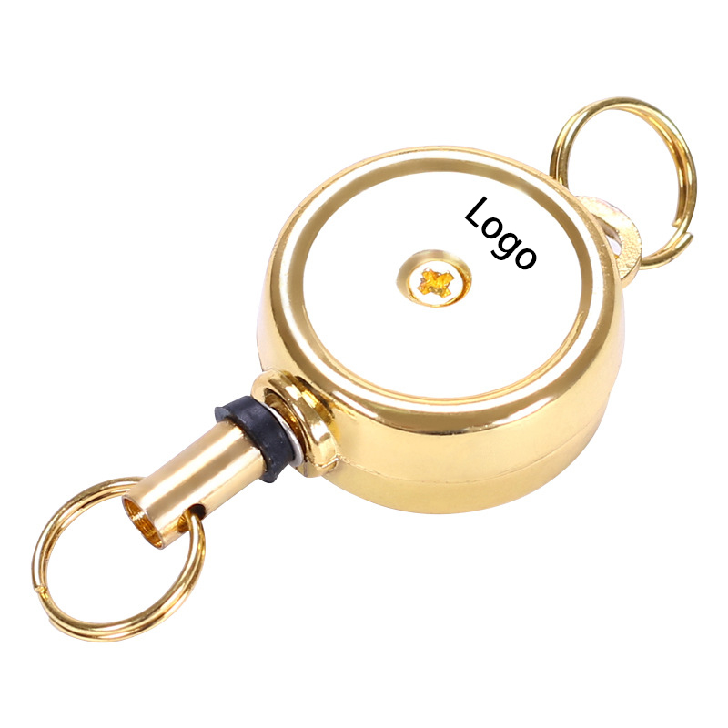 Telescopic Metal Badge Reel with Key Ring 5