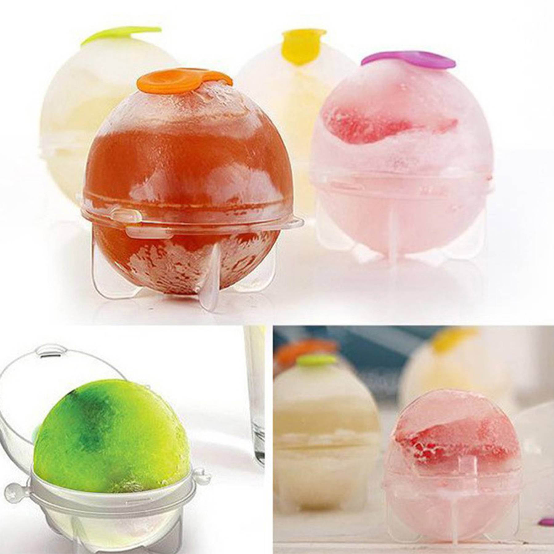 4 PCS Round Ice Cube Molds 1