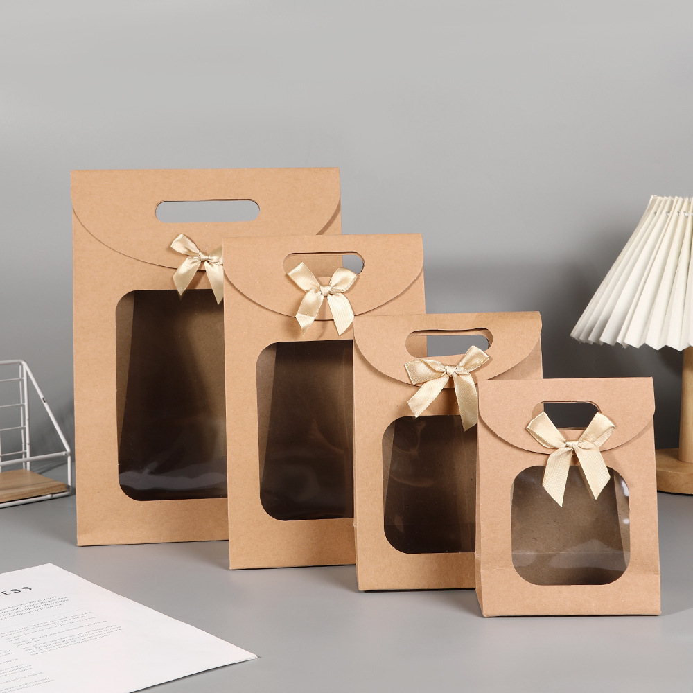 Kraft Paper Gift Bag with Window 2