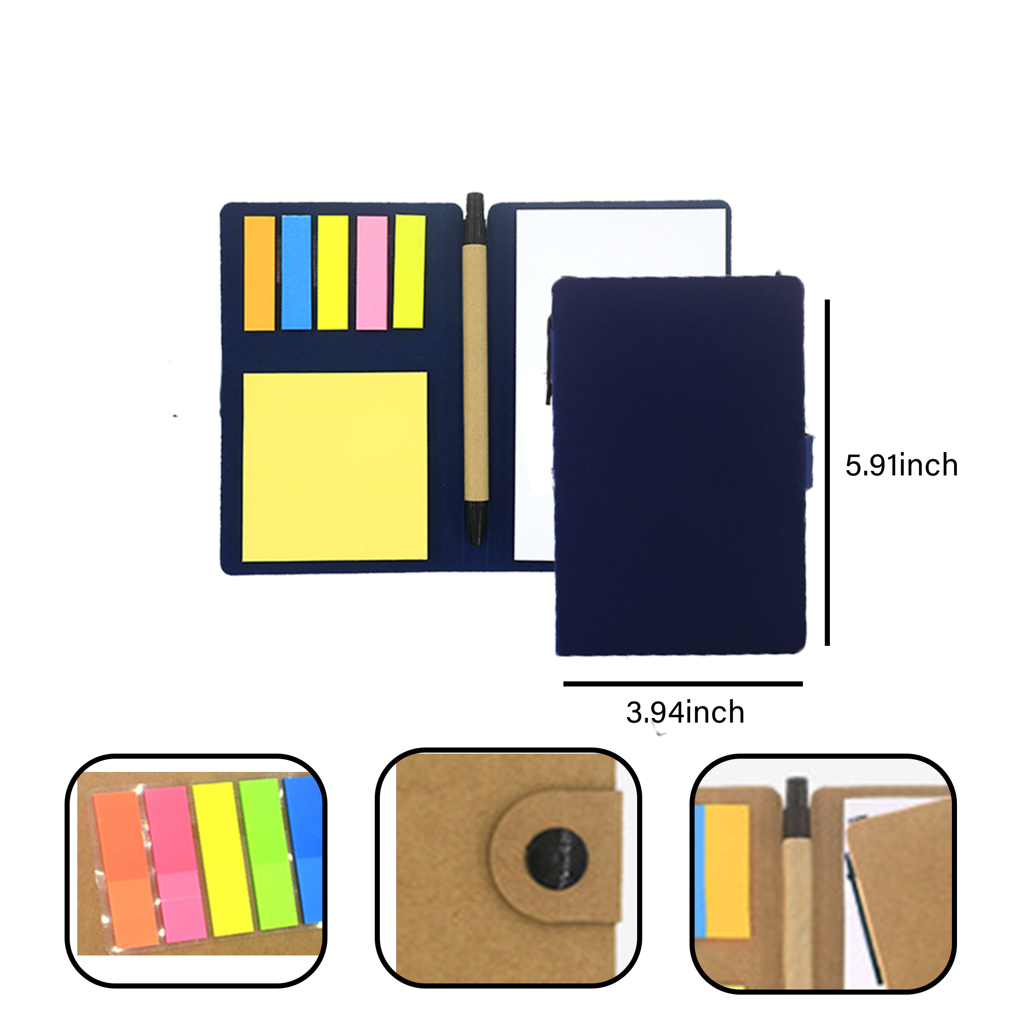 MOQ 20 PCS Promotional Office Notepad Combo 3