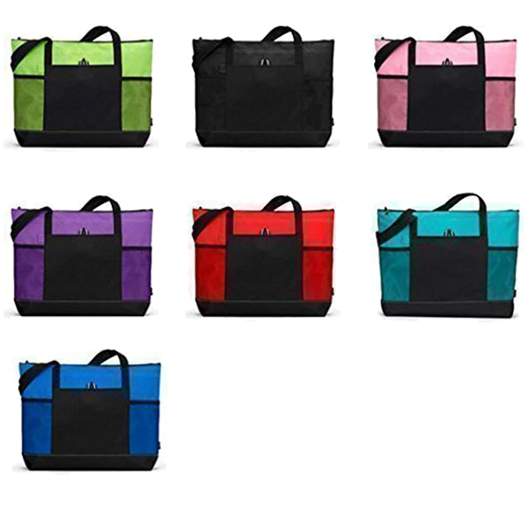 Embroidered Tote Bag with Mesh Pockets, custom tote bag with logo imprint 2
