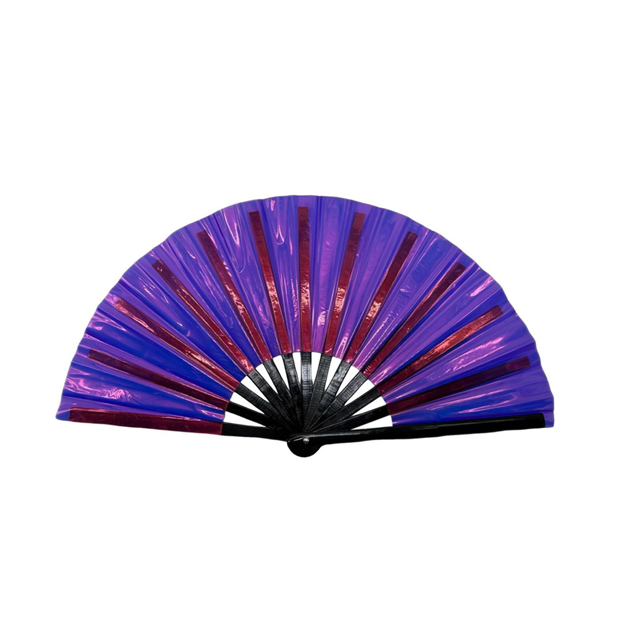 PVC Folding Performance Hand Fan 13" Length 22