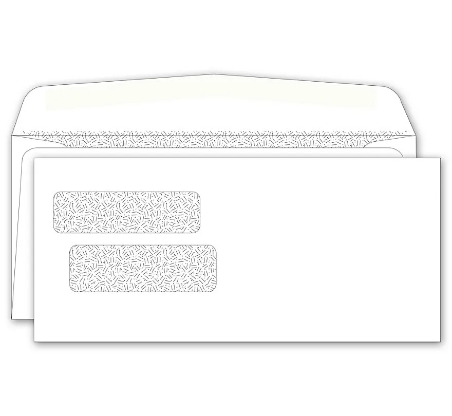 Window Envelopes - Double, DU-O-VUE For One-Write Checks 1