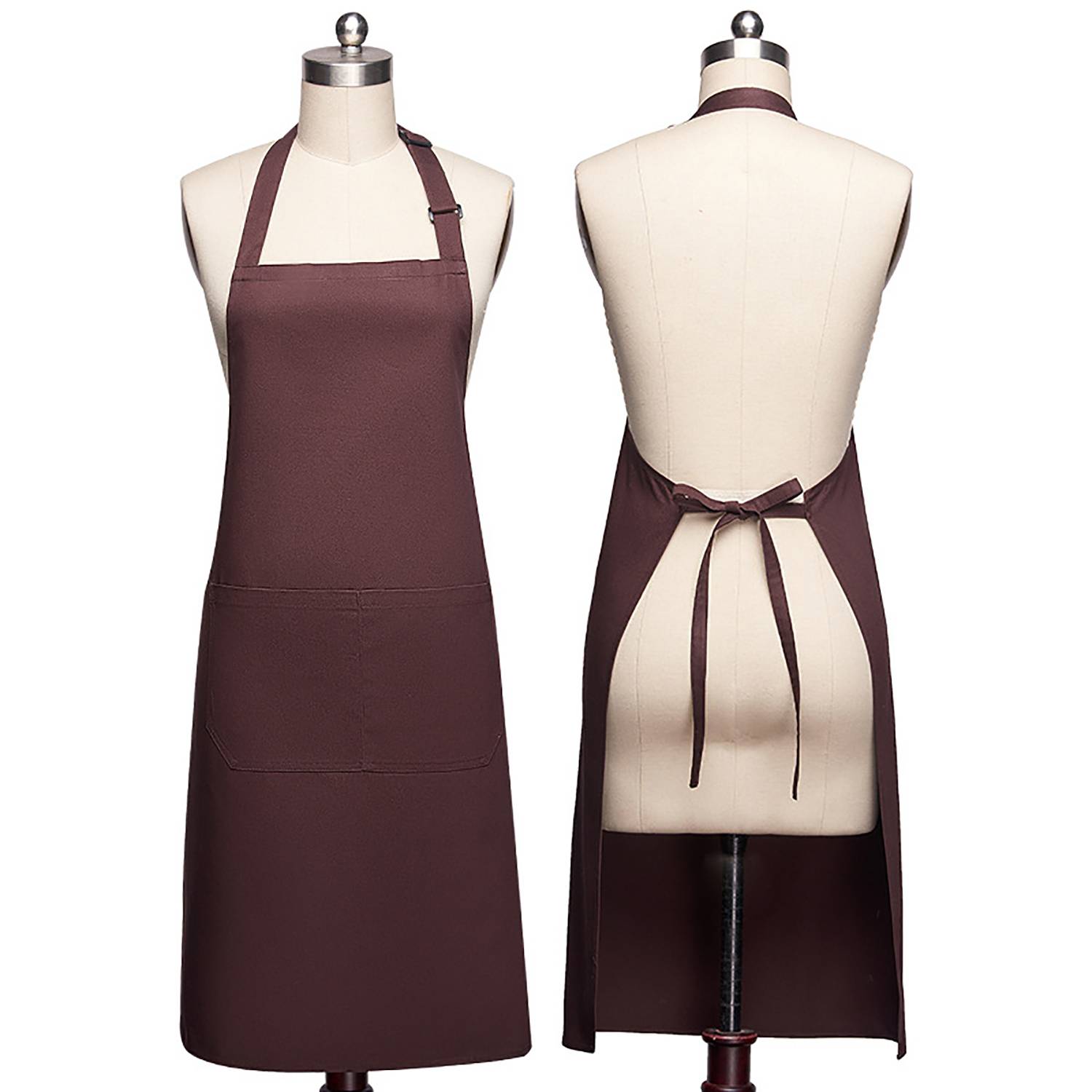 Adjustable Kitchen Cotton Apron with Pockets 7
