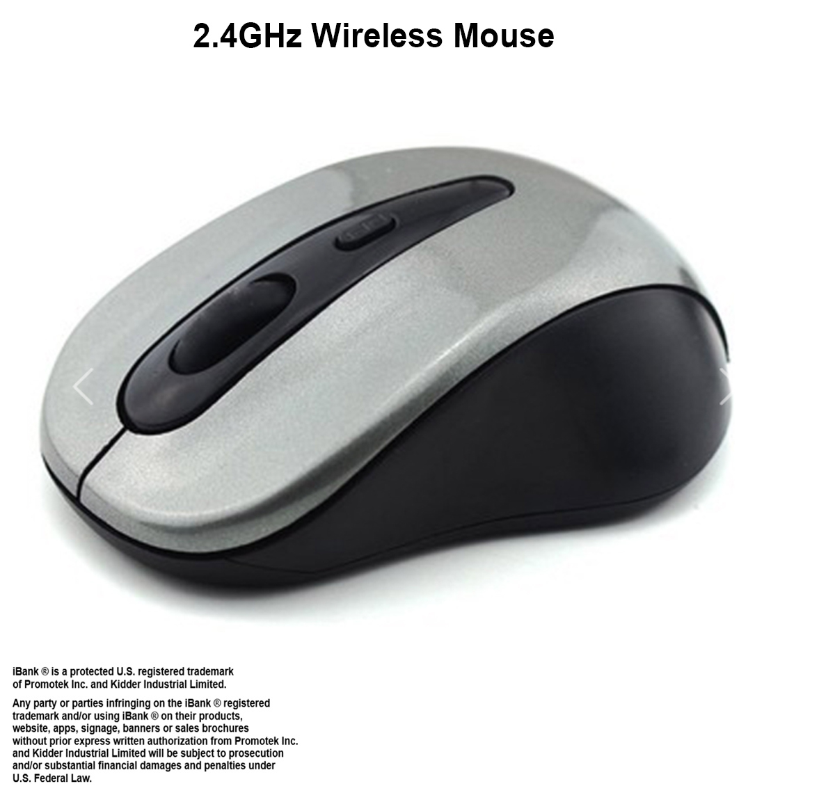 iBank ® 2.4GHz Wireless Mouse 1