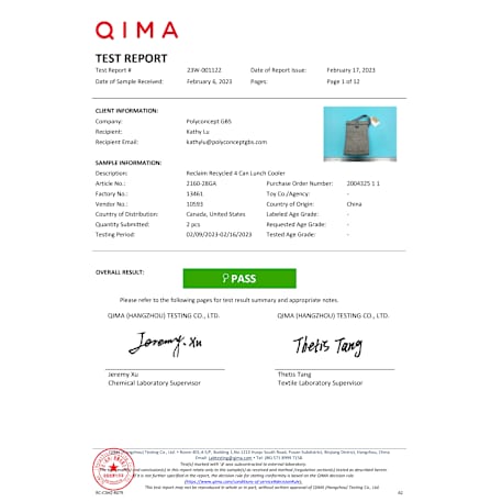 Reclaim Recycled 4 Can Lunch Cooler 19