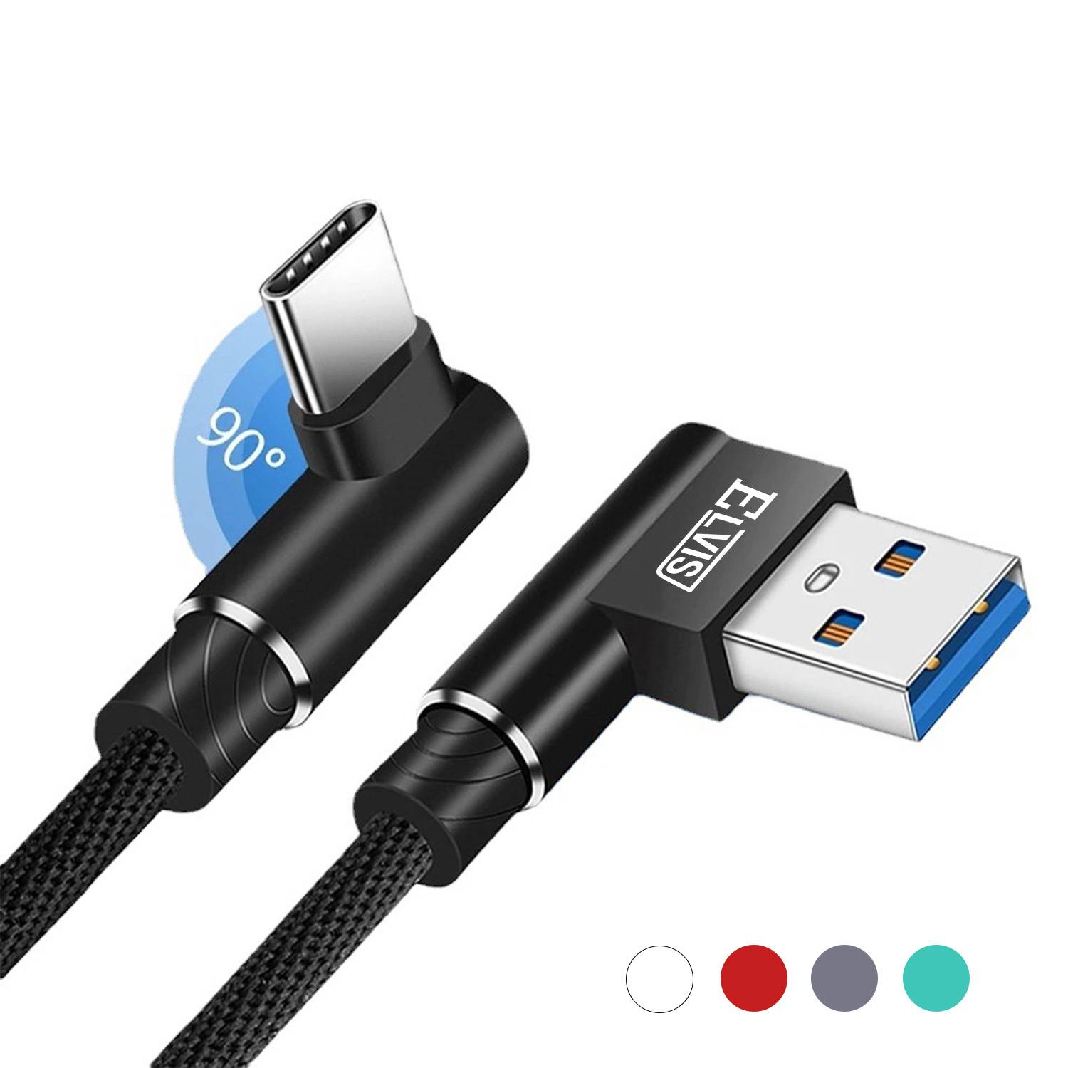 90 Degree Elbow Fast Charging Cable 2