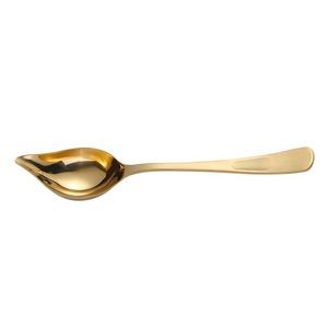 Precision Stainless Steel Drizzle Saucier Spoon With Tapered Design And Spout 14