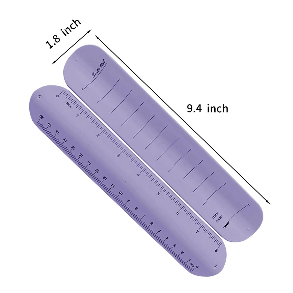 Writable Silicone Wristband with Ruler 1