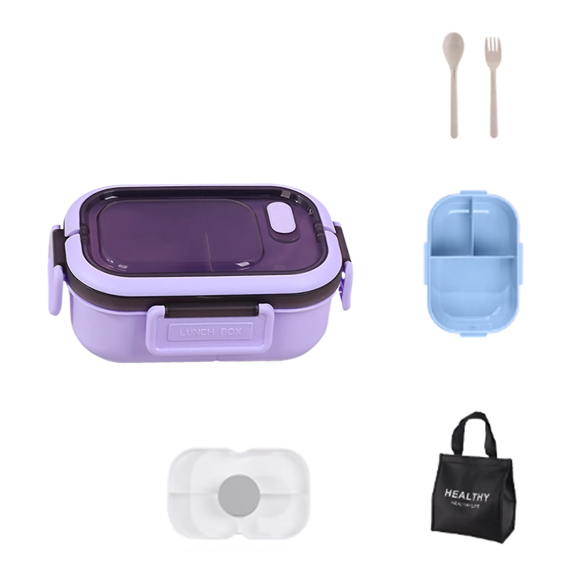 MOQ25 PP Bento Box Outdoor Portable Fruit Container 5