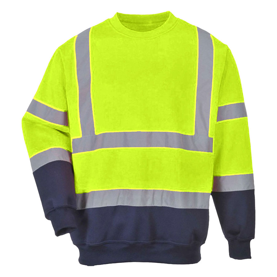 VISIPRO Reflective Colorblock Safety Sweatshirt - 280G 5