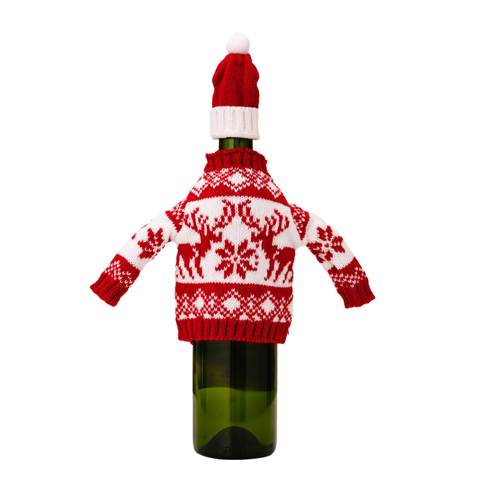 Christmas Wine Bottle Hat Cover 5
