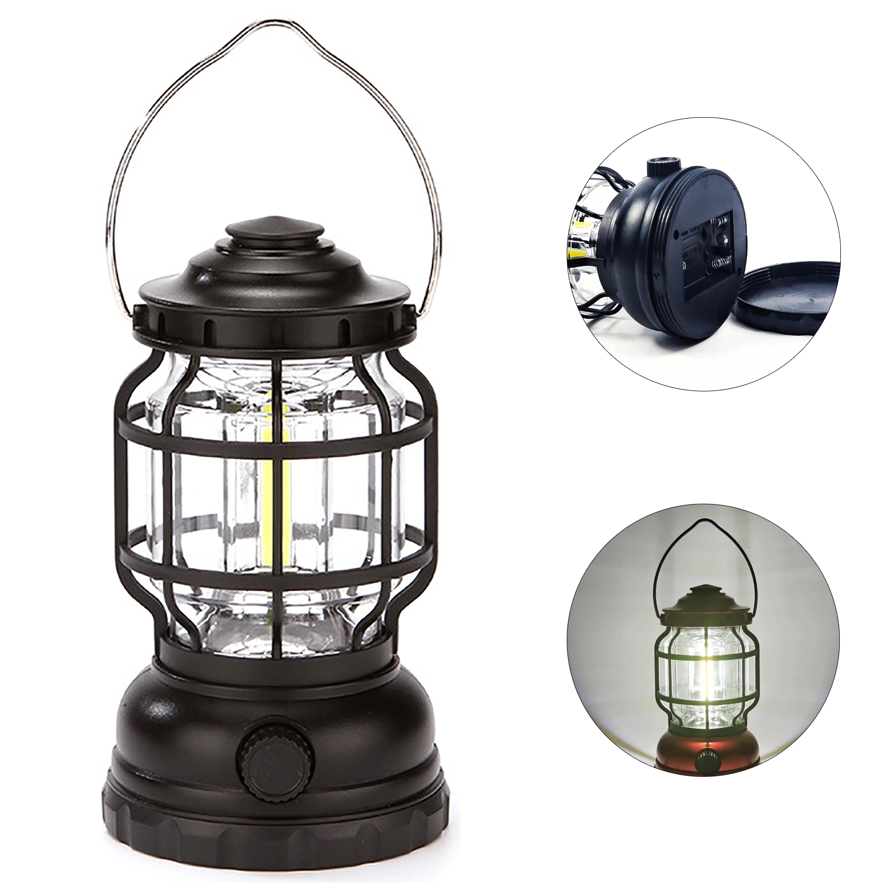 Portable Retro Battery Camping Lantern 3