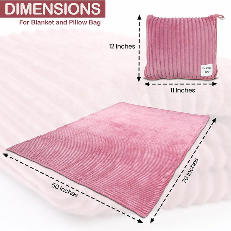 Compact Airplane Fleece Blanket 2" 1 Travel Blanket 1