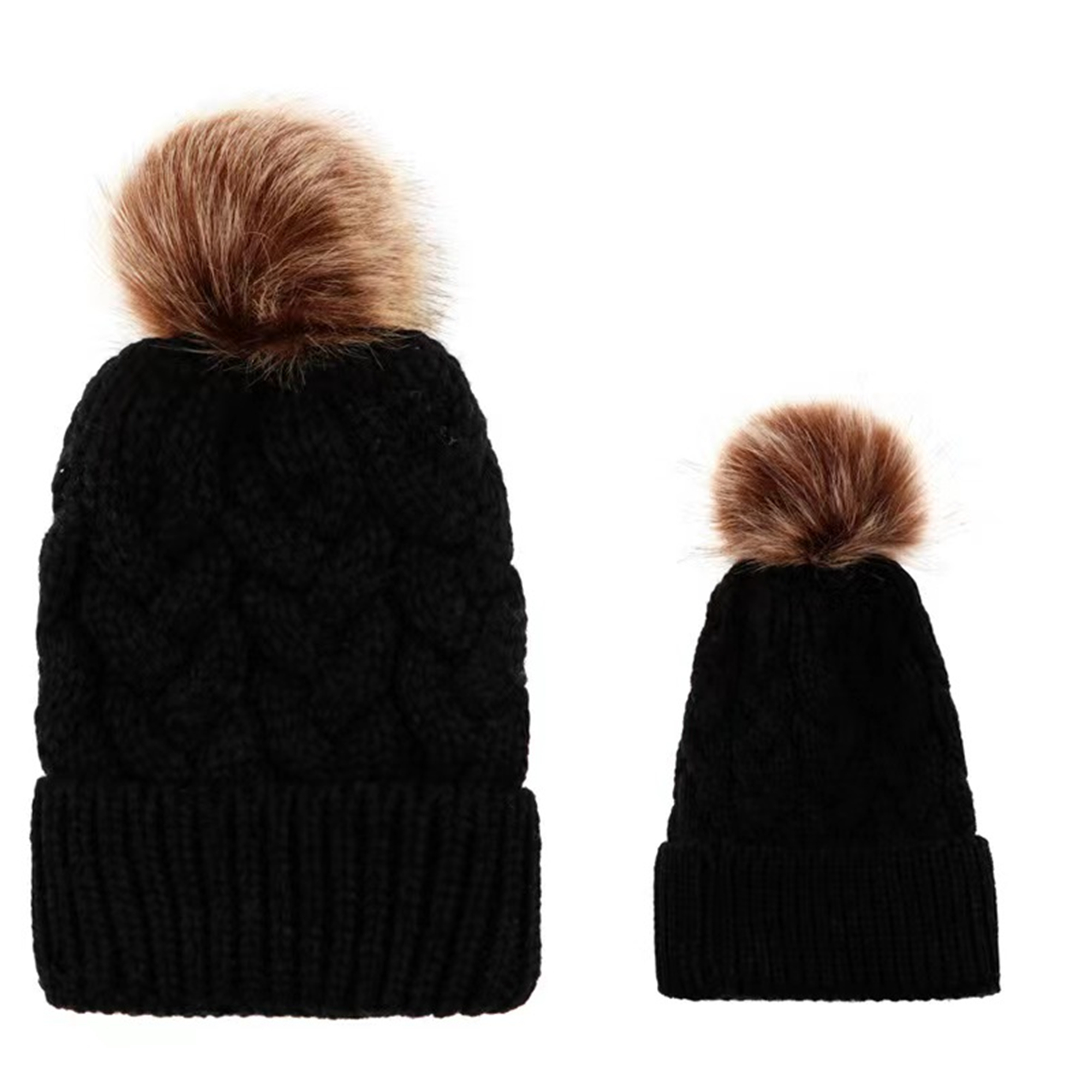 Ribbed Beanie Crossed Cap 2