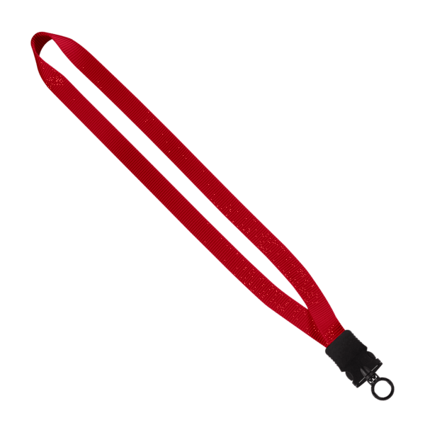 3/4" Smooth Nylon Lanyard with Snap-Buckle Release & O-Ring 16