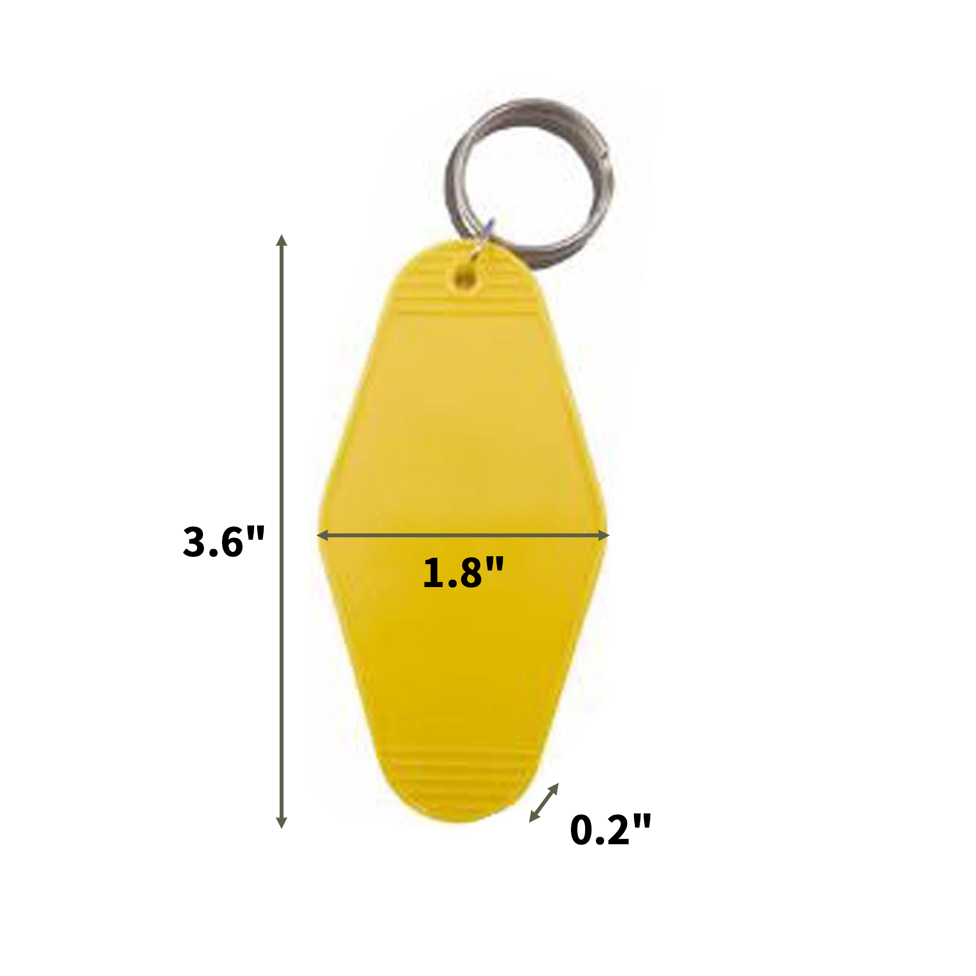 ABS Material Hotel Keychain Vintage Style Design 3