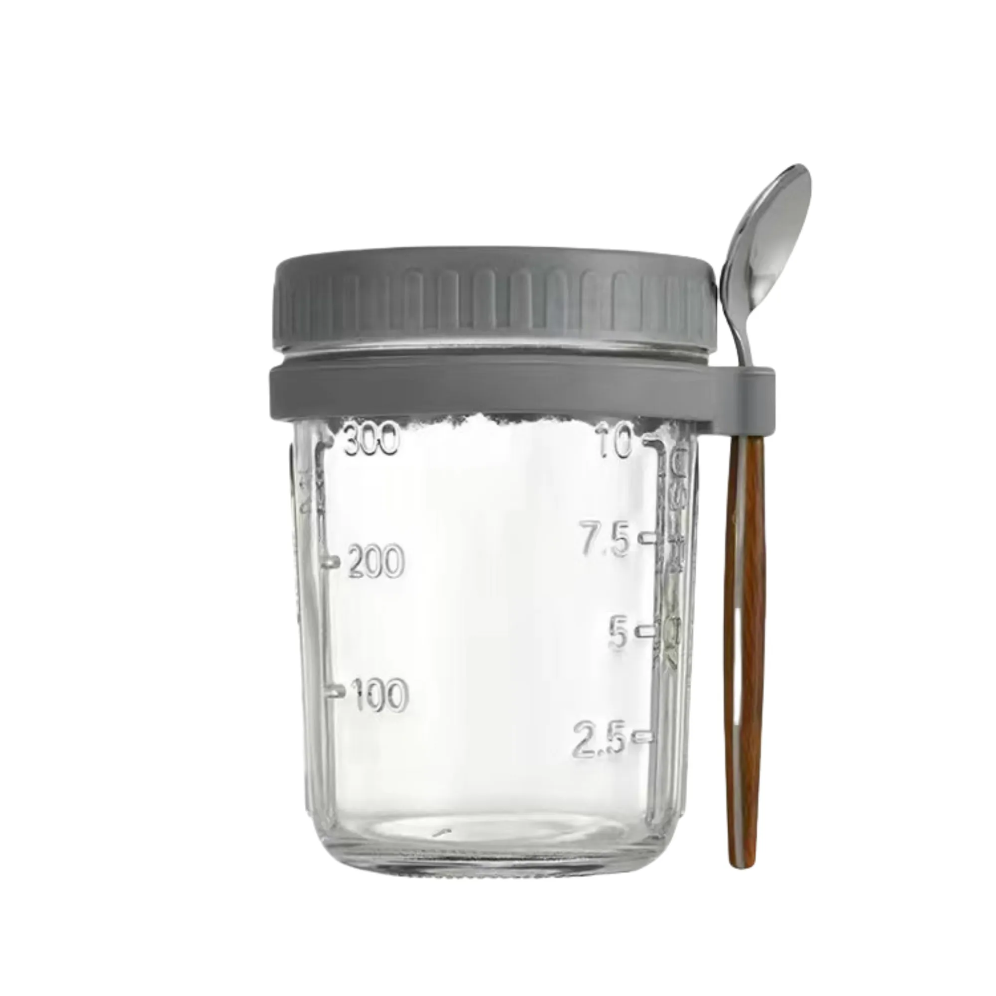 12oz Overnight Breakfast Cup With Measuring Marks And Spoon 3