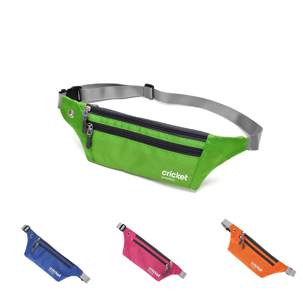 Zippers Adjustable Waist Strap Fanny Pack 4