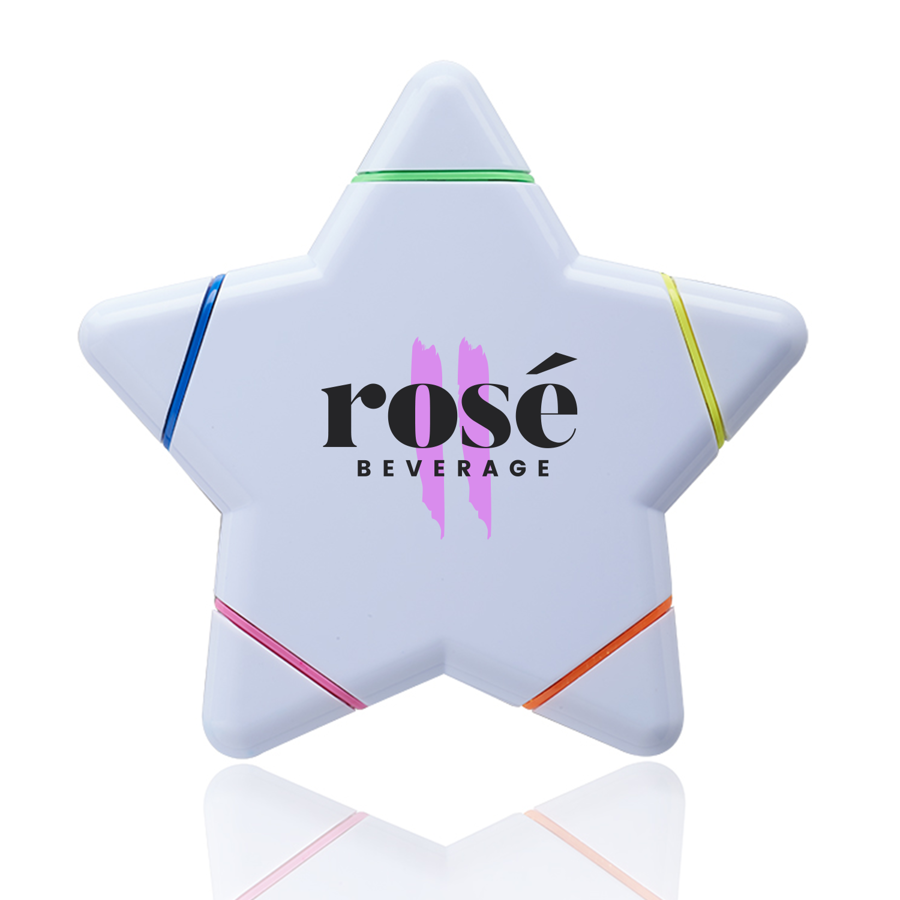 Star Shaped 5 Color Highlighters 2