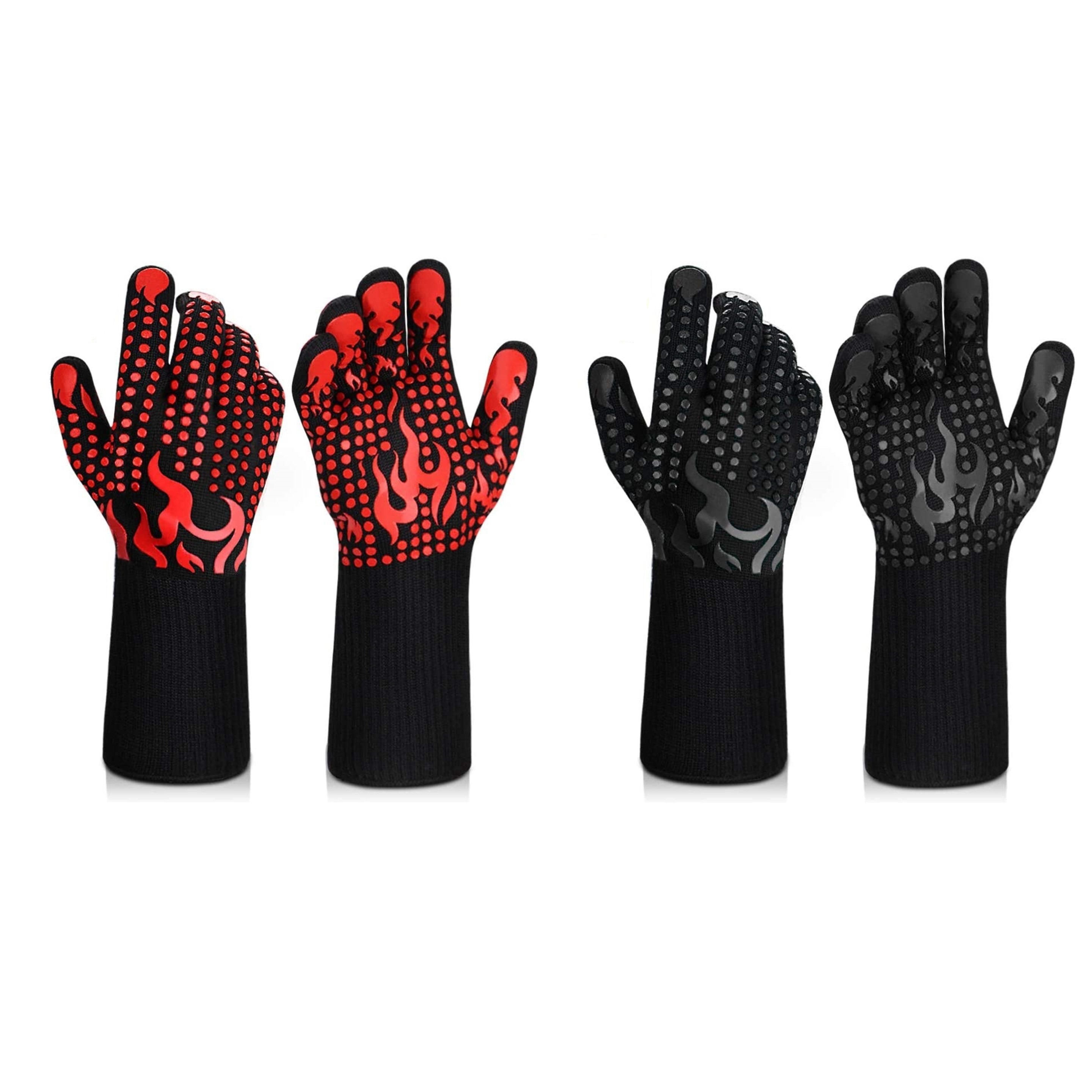 BBQ Heat Resistant Grilling Glove 1 Pair 6