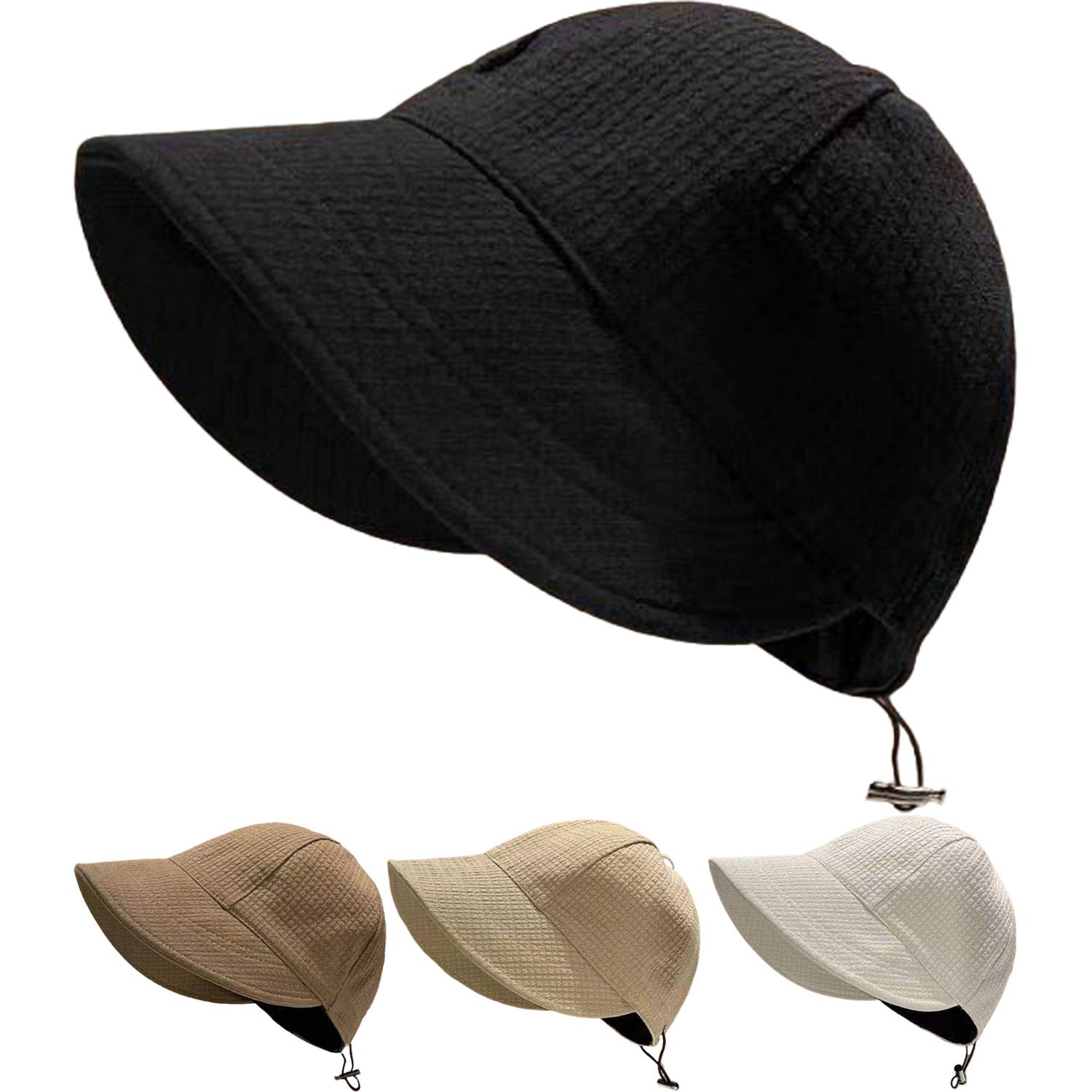Adjustable Waffle Knit Sun Protection Fisherman Hat 8